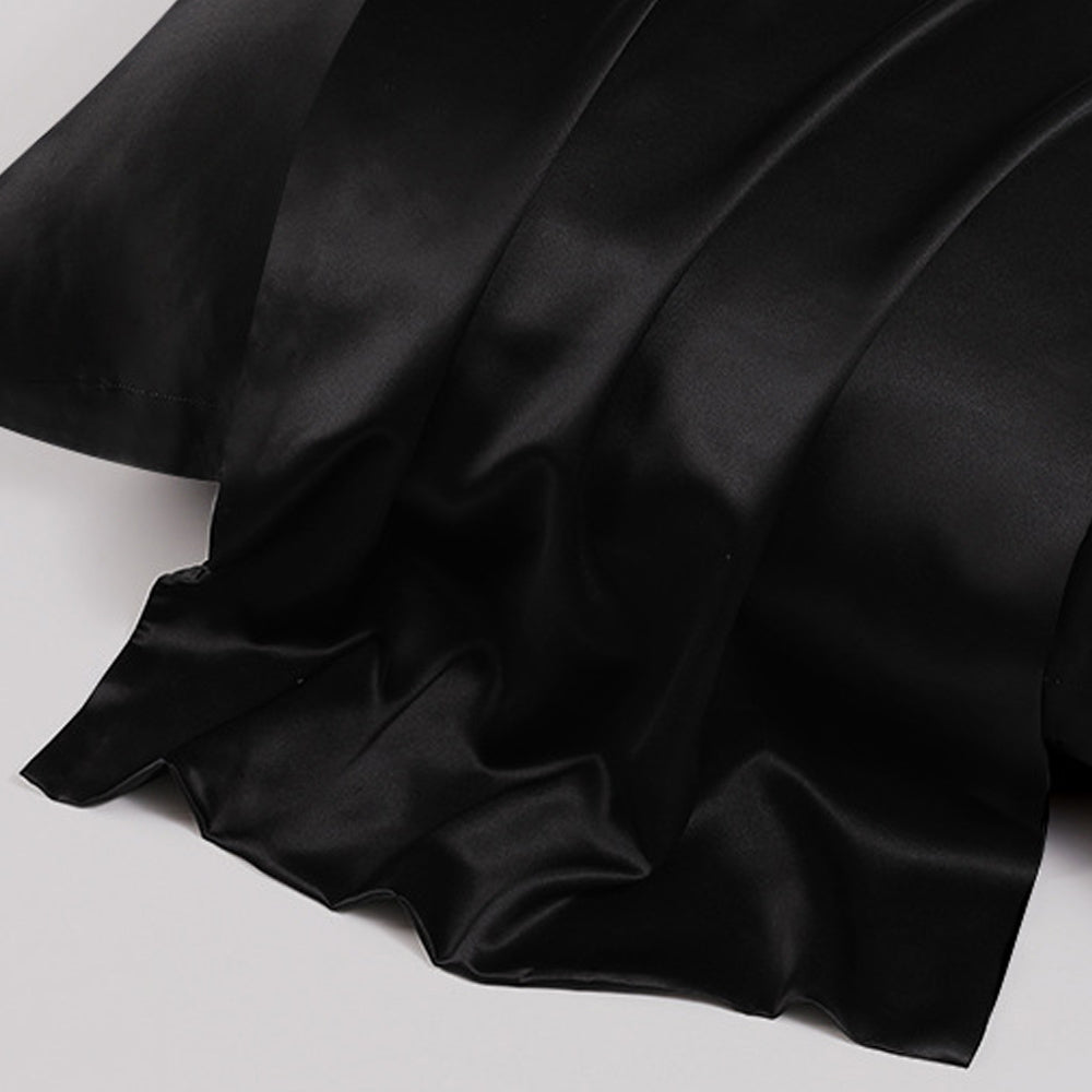 22 Momme Black Envelope Pillowcase