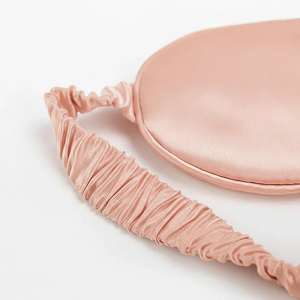 22 Momme Coral Pink Sleep Mask