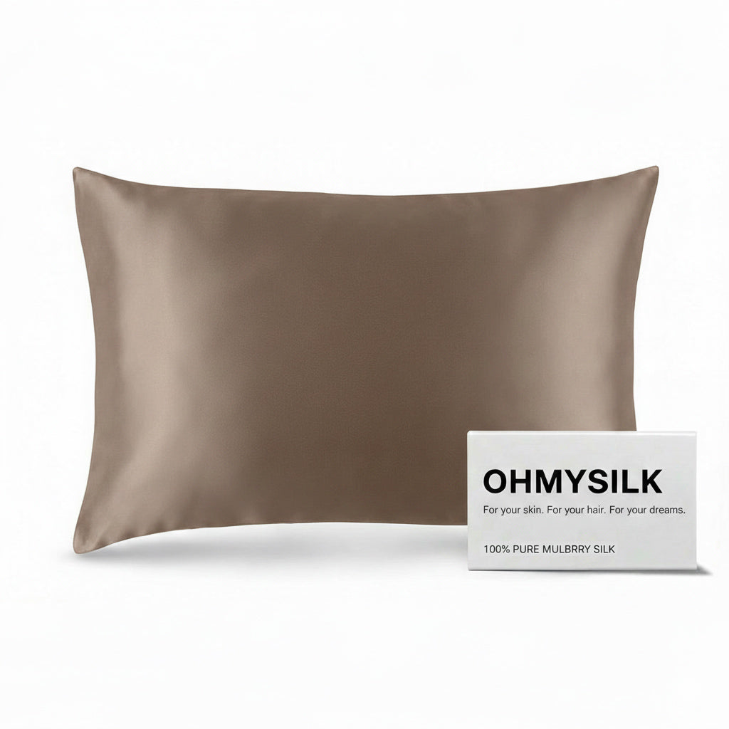 22 Momme Dark Beige Standard Envelope Pillowcase