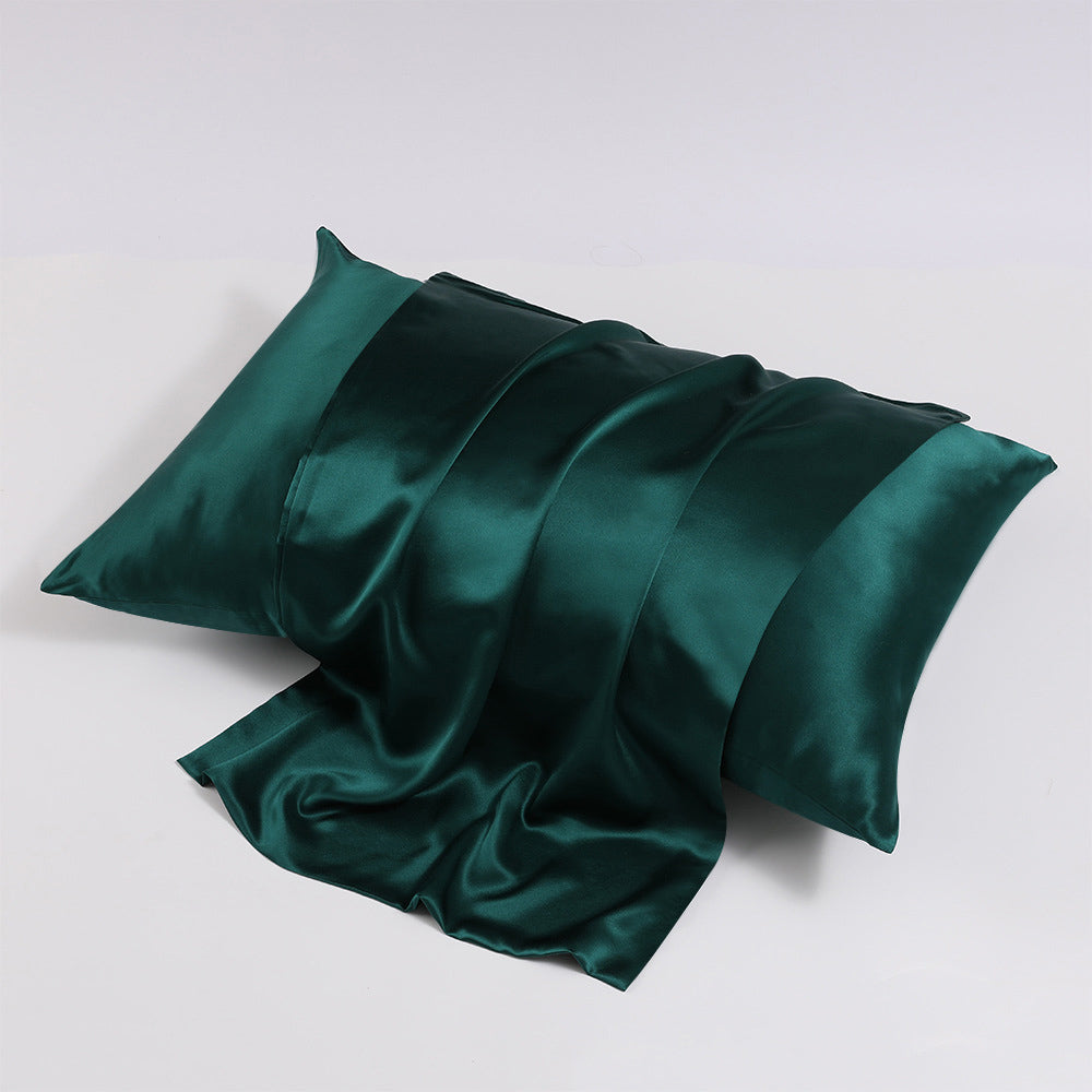22 Momme Forest Green Standard Envelope Pillowcase