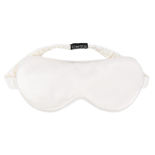 22 Momme Ivory White Sleep Mask