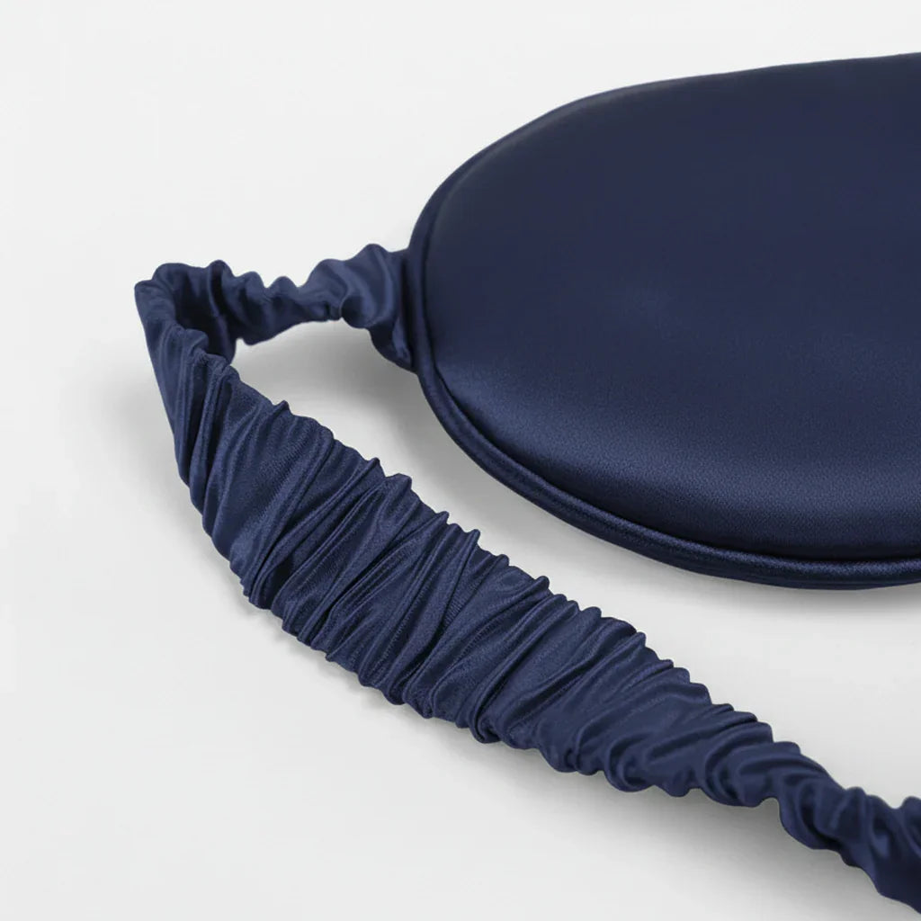 22 Momme Navy Blue Sleep Mask