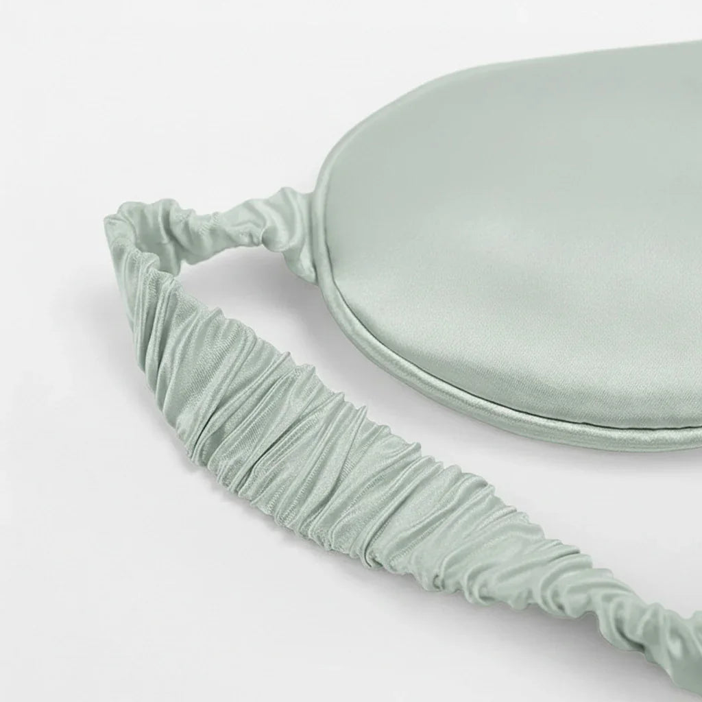 22 Momme Sage Green Sleep Mask
