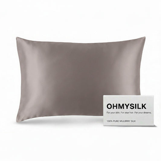 22 Momme Taupe Standard Envelope Pillowcase