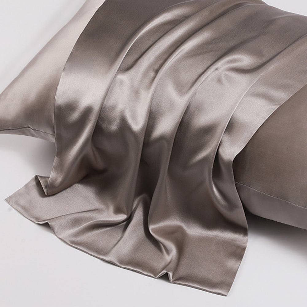 22 Momme Taupe Queen Envelope Pillowcase